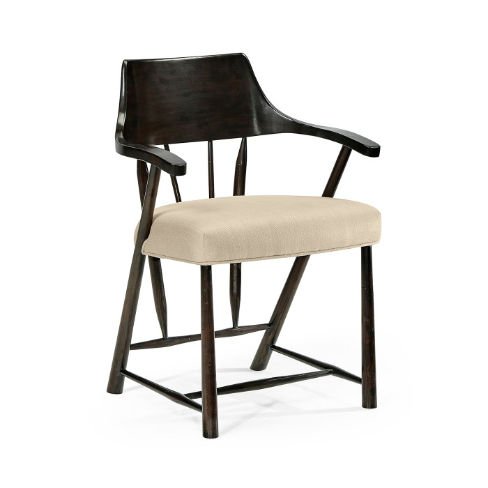 Casual Dark Ale Captains Chair