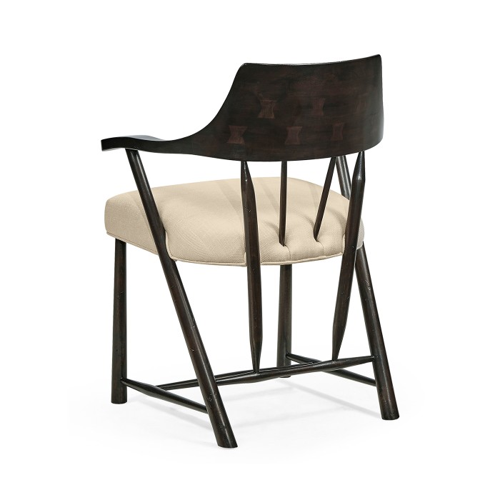 Casual Dark Ale Captains Chair