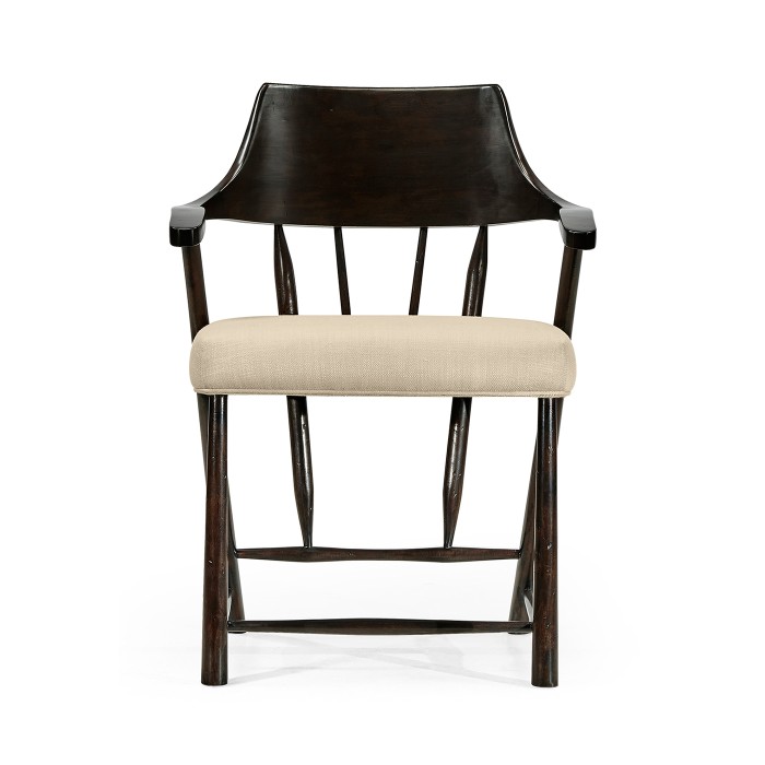 Casual Dark Ale Captains Chair