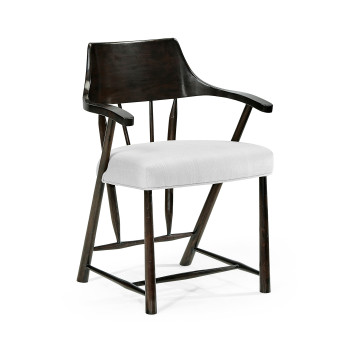 Casual Dark Ale Captains Chair