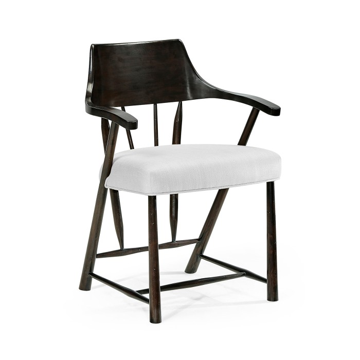 Casual Dark Ale Captains Chair