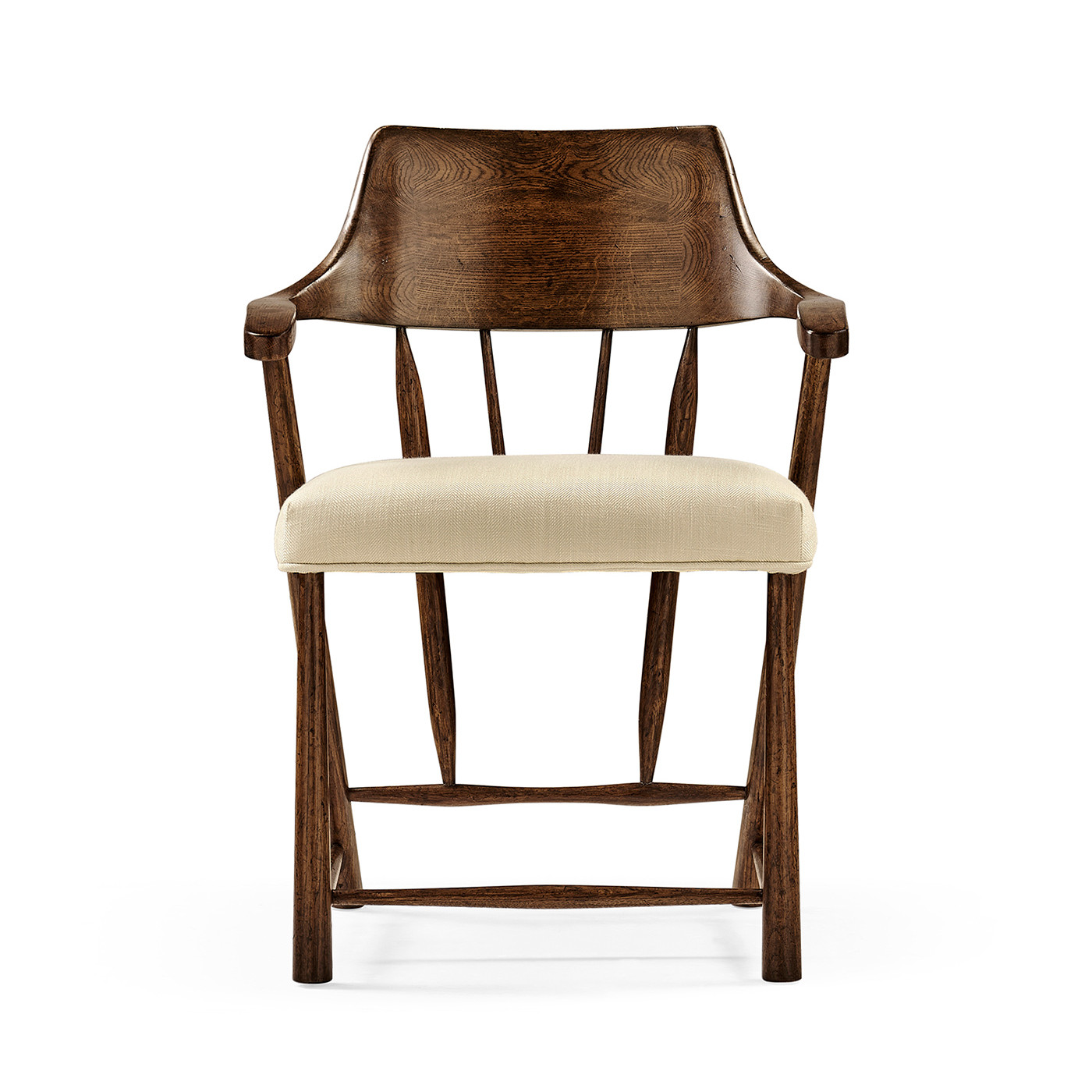 Traditional Dark Oak Captains Chair