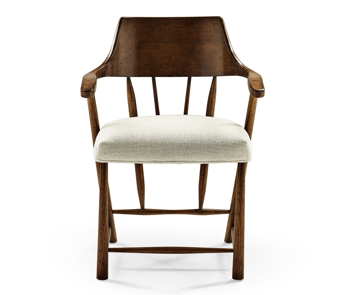 Traditional Dark Oak Captains Chair