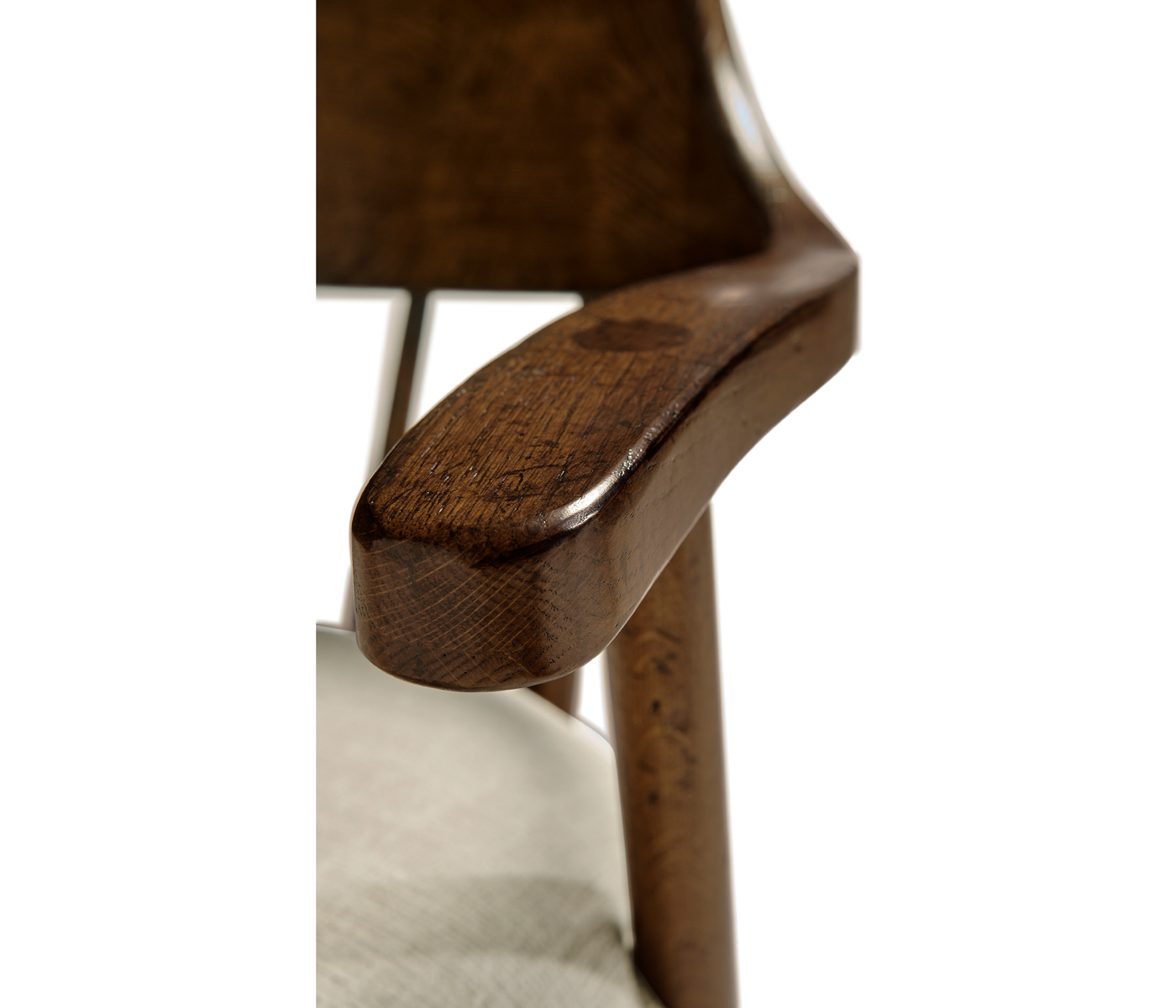 Traditional Dark Oak Captains Chair