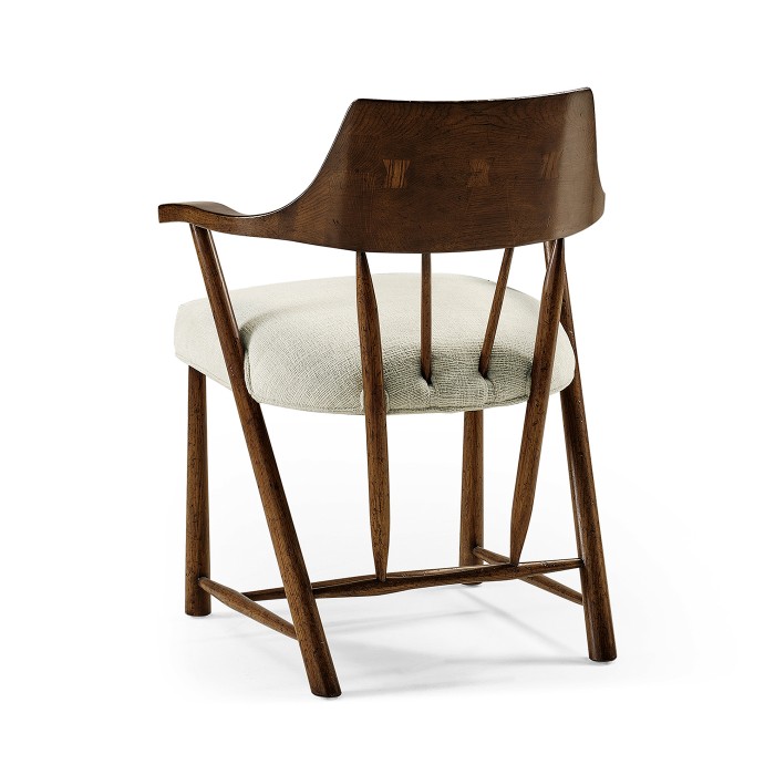 Traditional Dark Oak Captains Chair