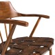 Traditional Walnut Captains Chair