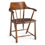 Traditional Walnut Captains Chair
