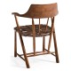 Traditional Walnut Captains Chair