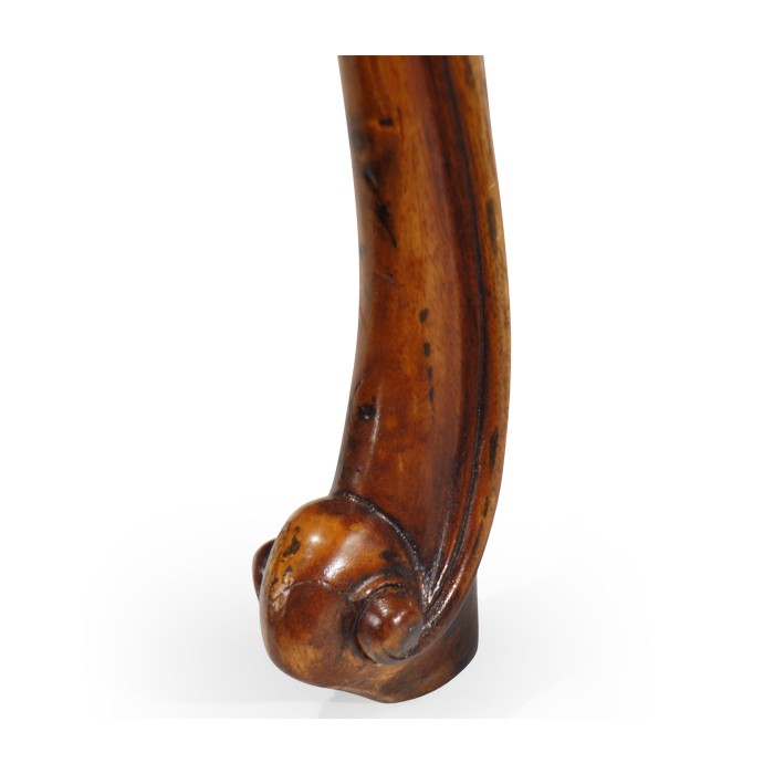 Carved walnut pembroke table