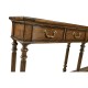 Narrow Walnut Console Antique Finish