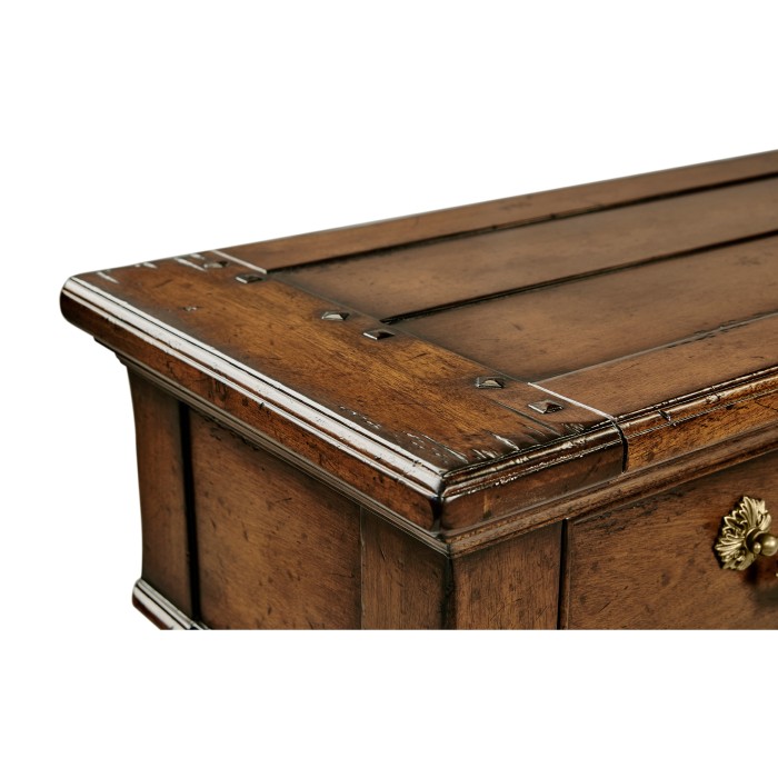 Narrow Walnut Console Antique Finish