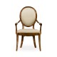 Windsor Spoon Back Upholstered Dining Arm Chair