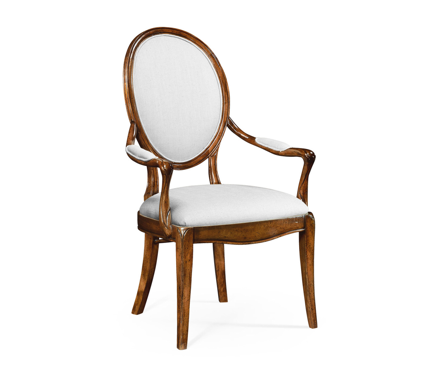 Windsor Spoon Back Upholstered Dining Arm Chair