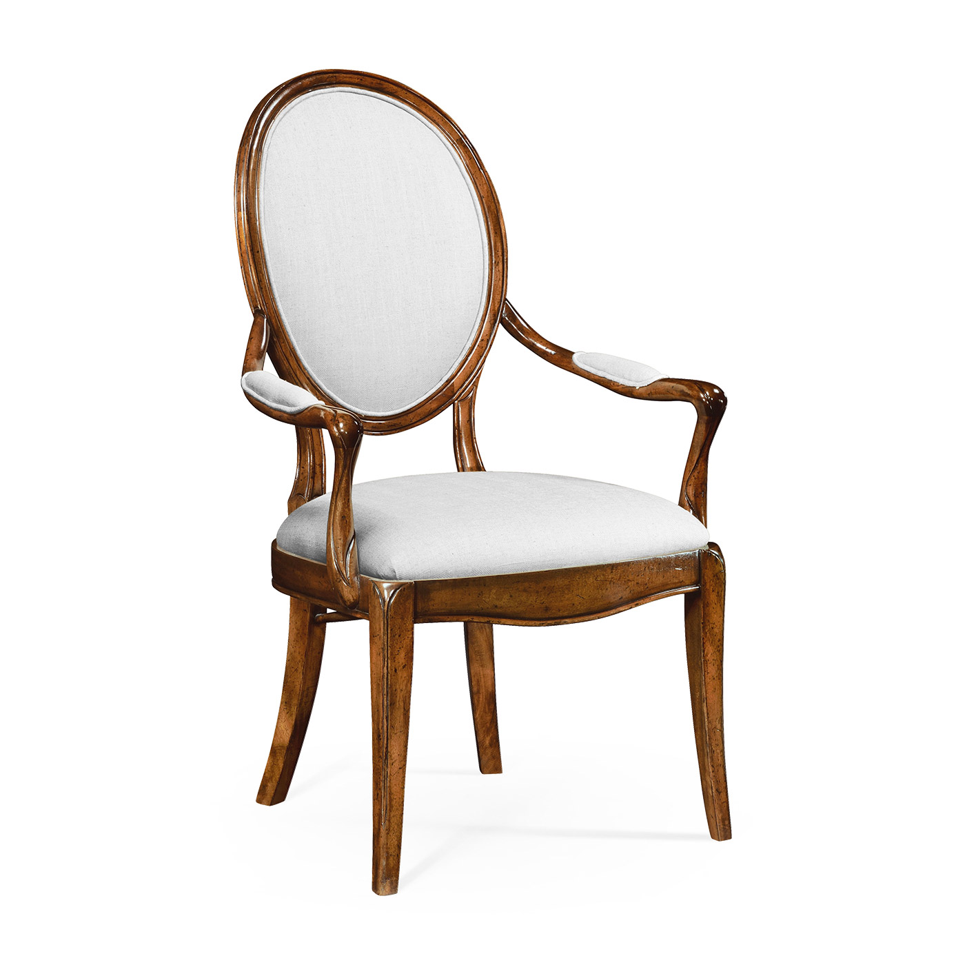 Windsor Spoon Back Upholstered Dining Arm Chair