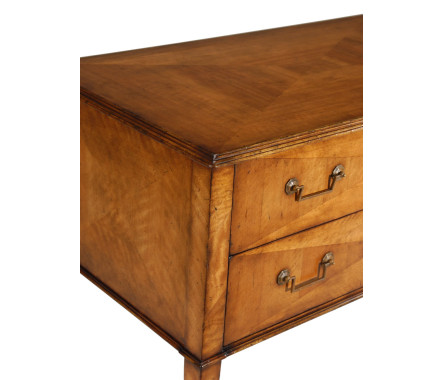 Rectangular satinwood chest of two drawers