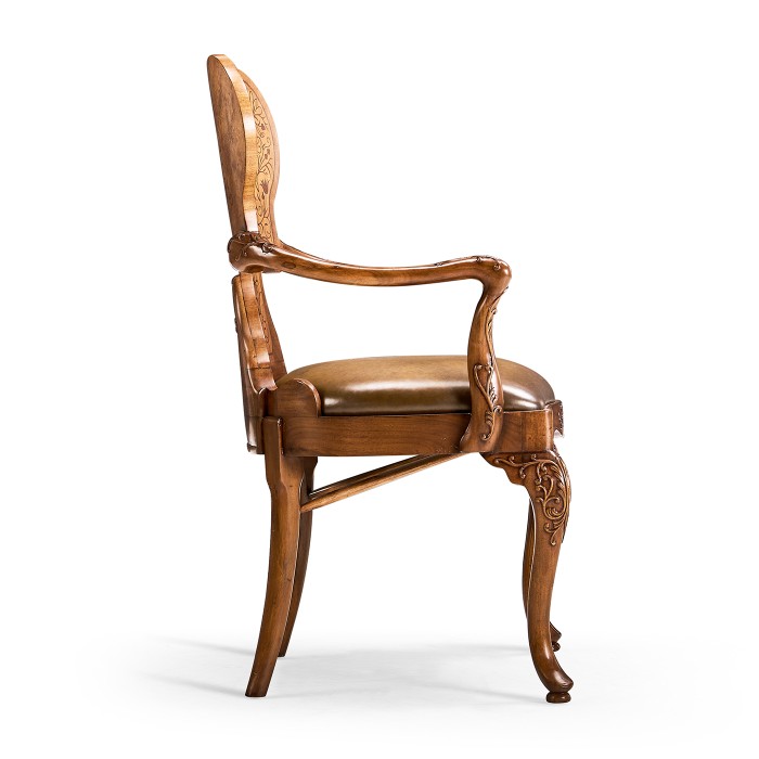 Seaweed Marquetry Arm Chair