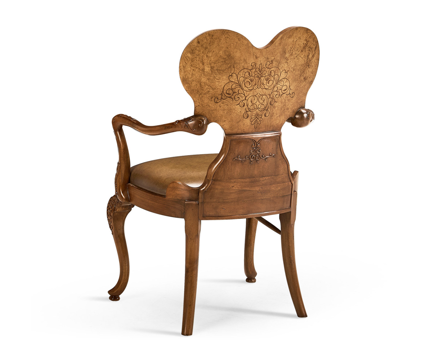Seaweed Marquetry Arm Chair