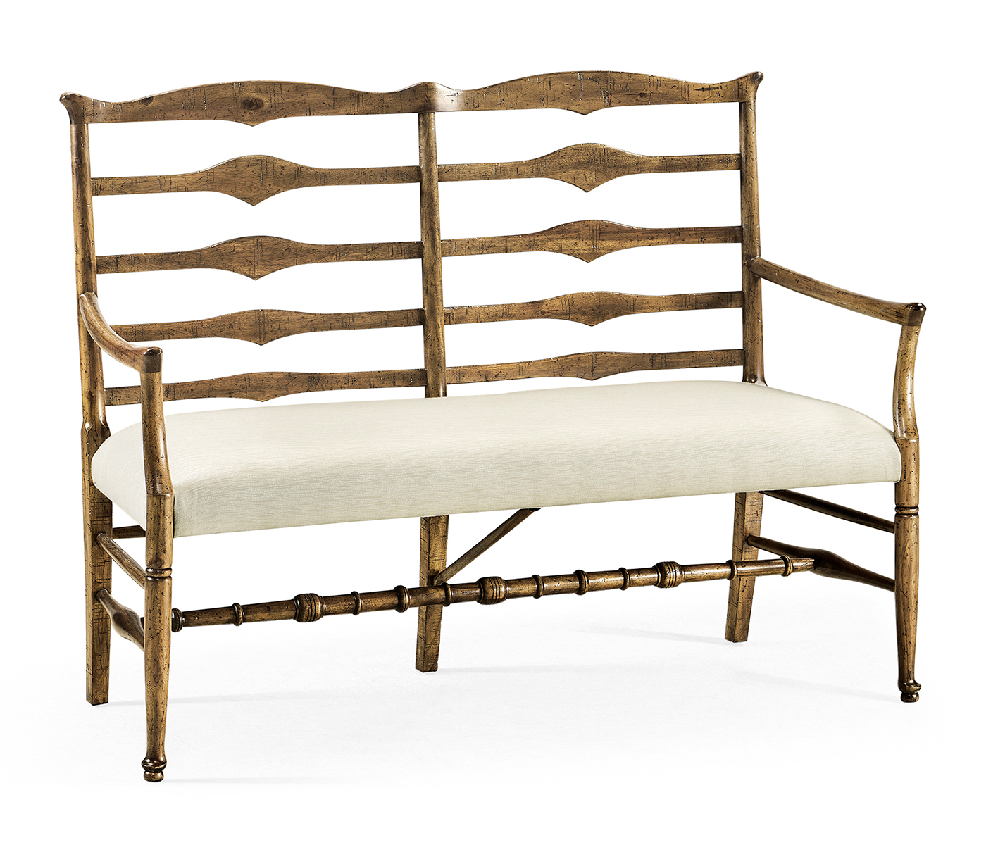 Casual Ladderback Bench