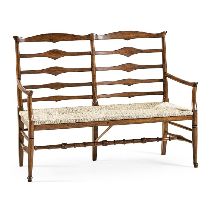 Traditional Ladderback Bench