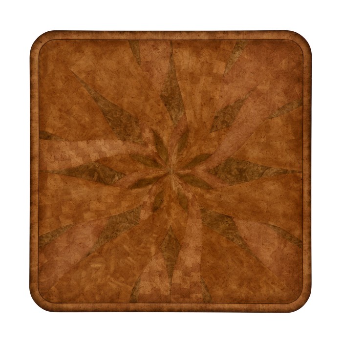 Square Marquetry Coffee Table