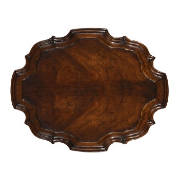 Mahogany Pie-Crust Candlestand