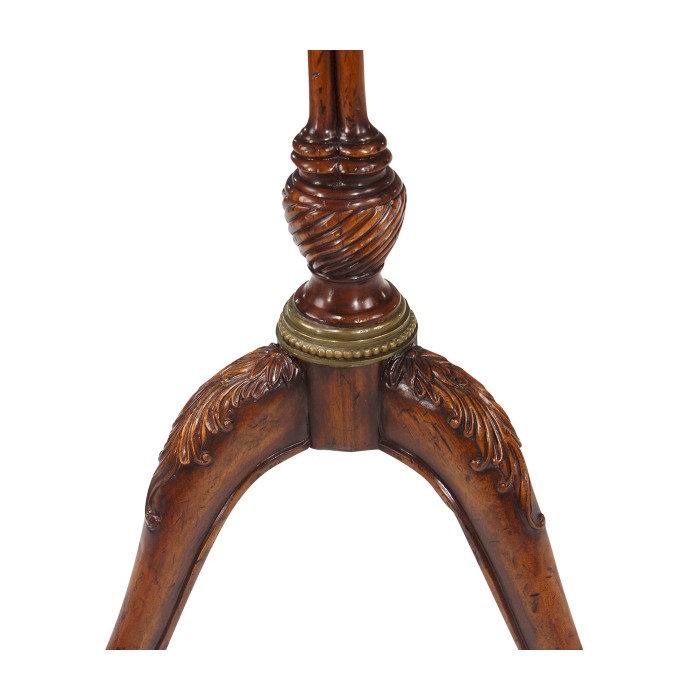 Mahogany Pie-Crust Candlestand