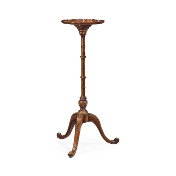 Mahogany Pie-Crust Candlestand
