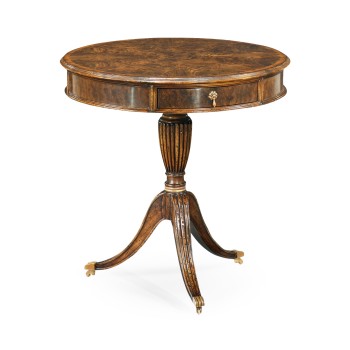 Walnut Drum Table