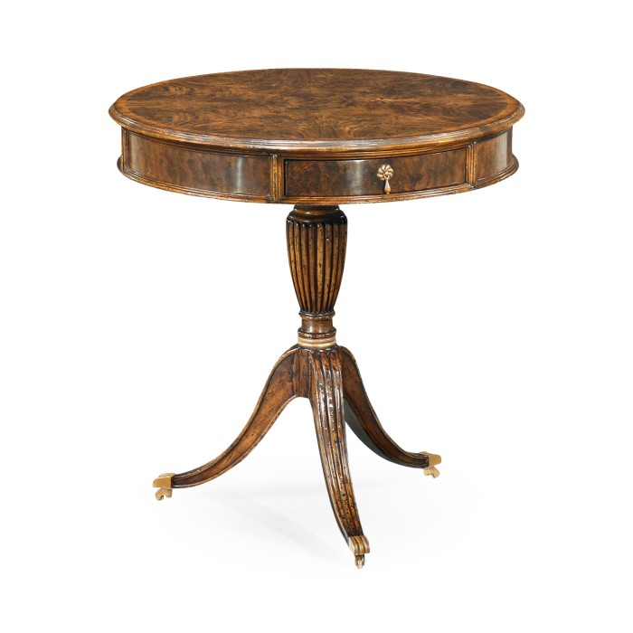 Walnut Drum Table