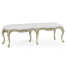 French Provincial Pale Green Bench