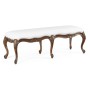 French Provincial Walnut Bench