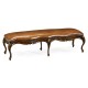 French Provincial Walnut Bench