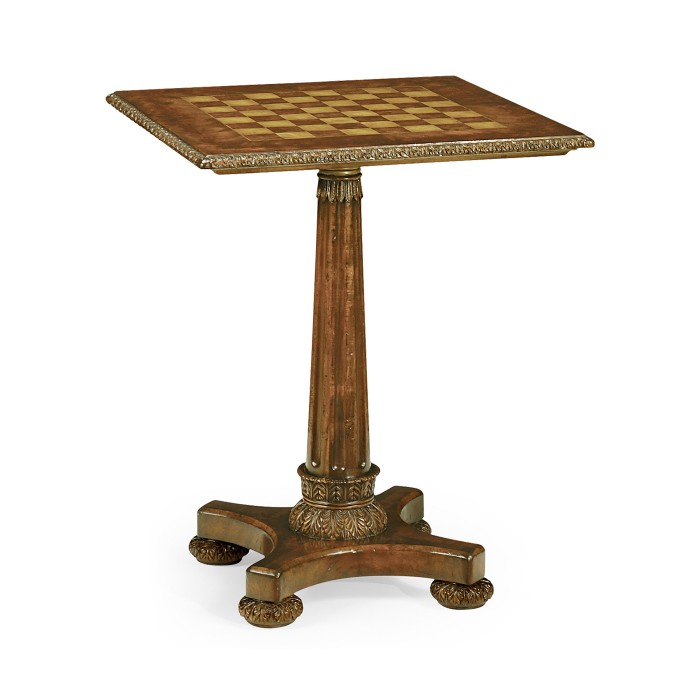 William IV Mahogany Pedestal Games Table