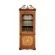 Satinwood Glazed Corner Cabinet