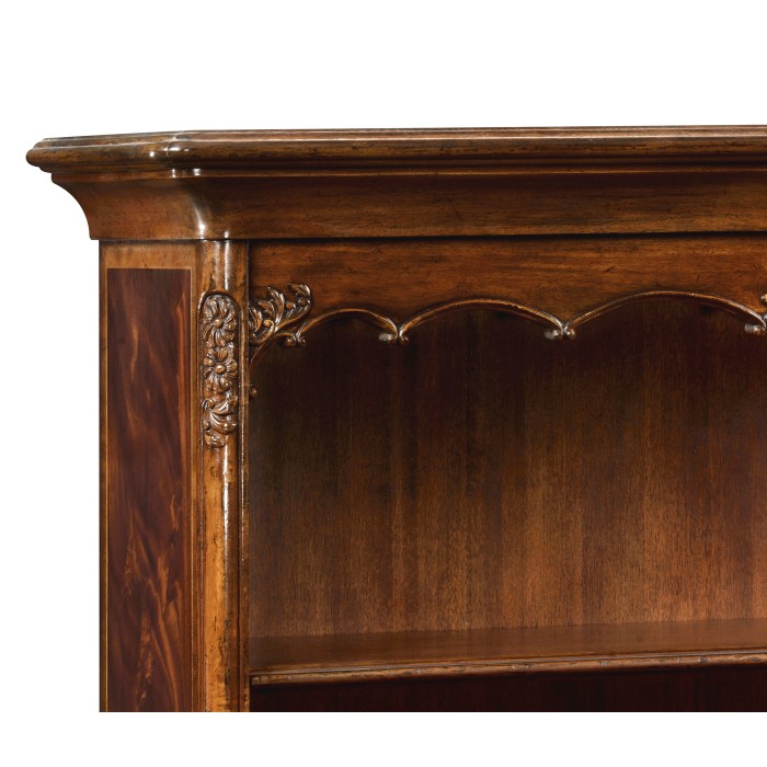 Tall Mahogany Bookcase on Chest