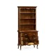 Tall Mahogany Bookcase on Chest