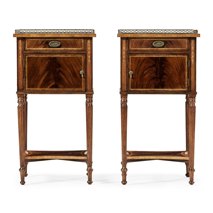 Pair of Mahogany Bedside Cabinets