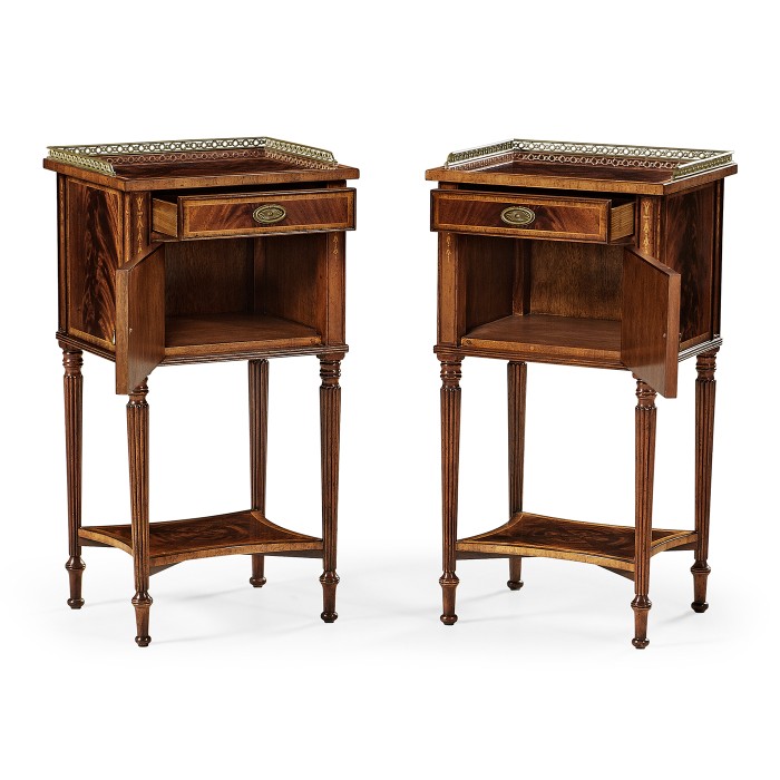 Pair of Mahogany Bedside Cabinets