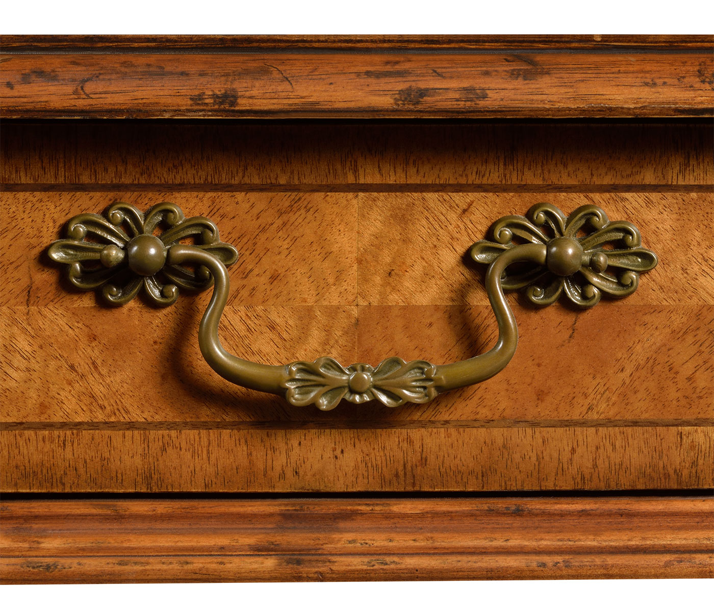 Regency satinwood folding coffee table