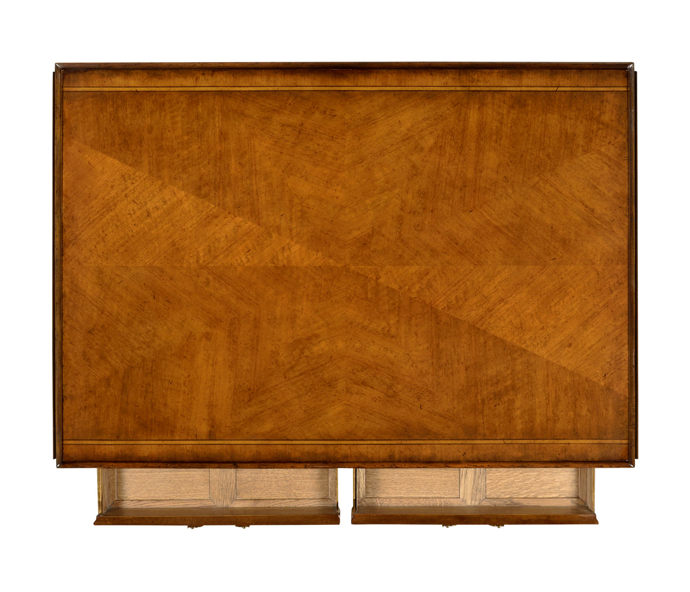 Regency satinwood folding coffee table