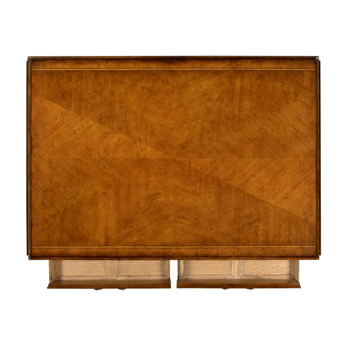 Regency satinwood folding coffee table