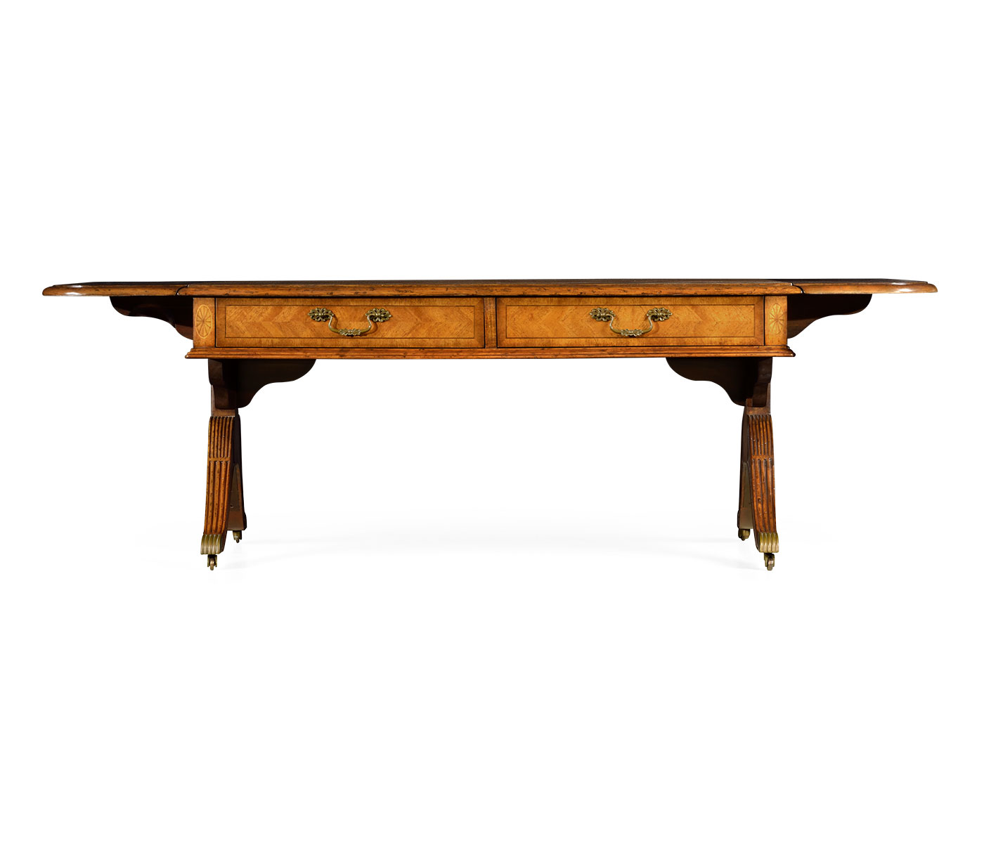Regency satinwood folding coffee table