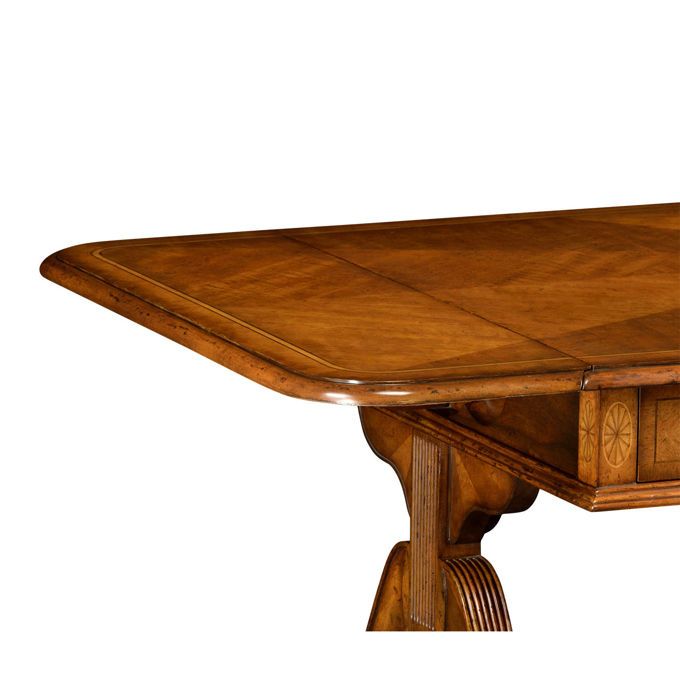 Regency satinwood folding coffee table