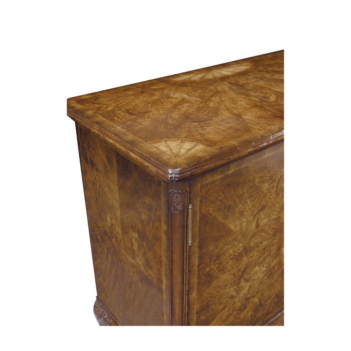 Flaming Light Walnut Side Cabinet
