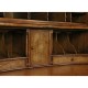 Queen Anne Light Walnut Bureau Cabinet with Panelled Doors