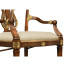 Buckingham Gilded Lyre Back Arm Chair
