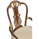 Buckingham Gilded Lyre Back Arm Chair