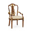 Buckingham Gilded Lyre Back Arm Chair