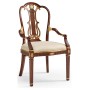 Buckingham Gilded Lyre Back Arm Chair