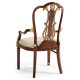 Buckingham Gilded Lyre Back Arm Chair